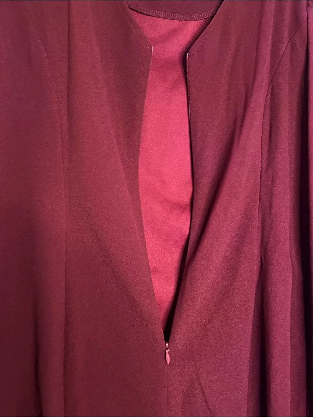 0108: HELYO Deep Berry Flutter Sleeve Cocktail Dress